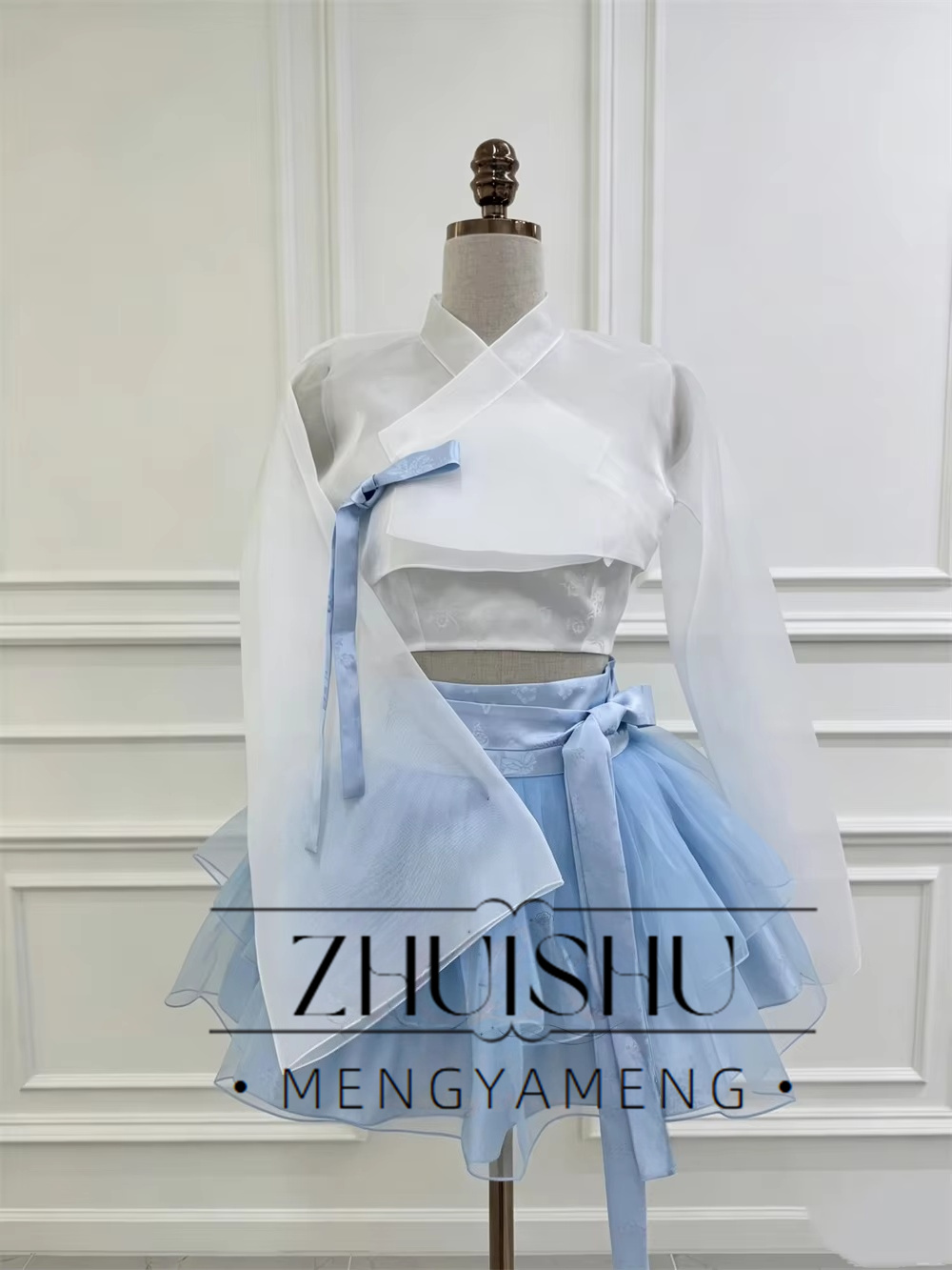 Modern Blue White 3Pcs Short C - đánh giá và giá Modern Korean Lifestyle
